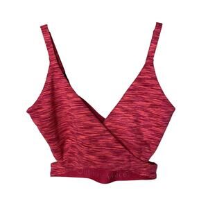Outdoor Voices Flow Low Coverage Cut Out Bra in Rose Garden Pink Women's Small
